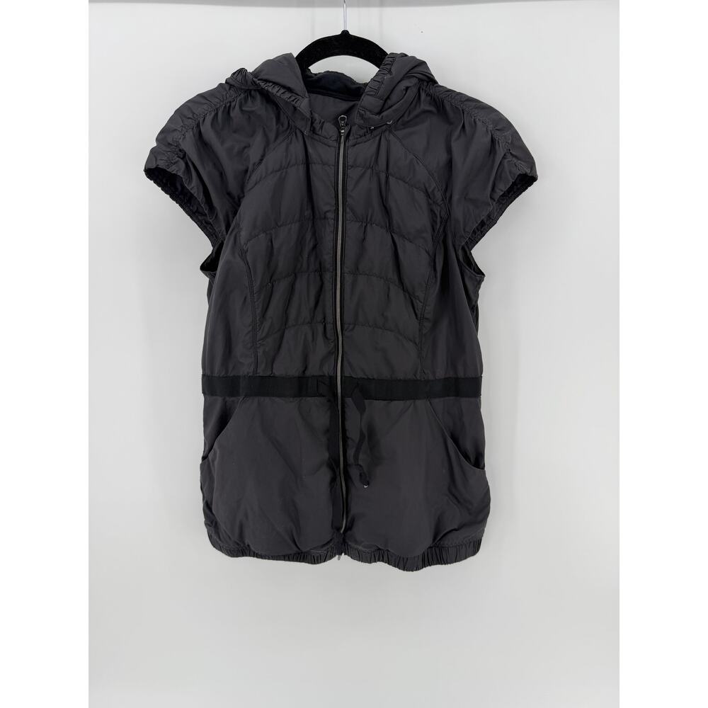 Lululemon Spring Fling cap sleeve hoodie zip up vest
